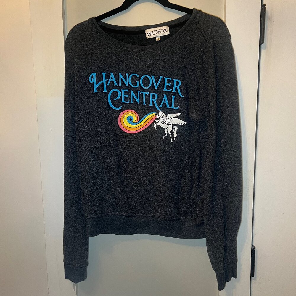 Wildfox Hangover Central Unicorn Sweatshirt Sweater, Size Small